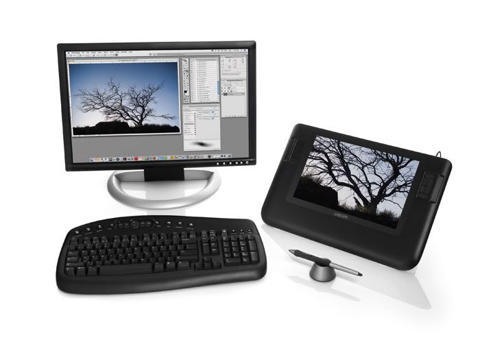 Cintiq 12WX in use