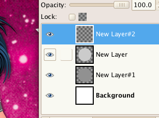 new layer above shape