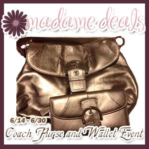 Coach purse and wallet