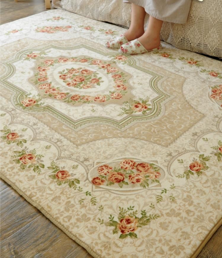 Country Rose Floral Floor Mat Rug Carpet Victorian Style 190X130cm eBay