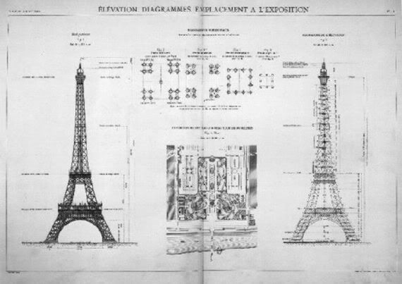 eiffel tower construction 1 [Gambar Menarik] Pembinaan Eiffel Tower