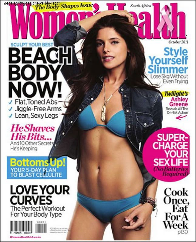 hot celebrity Ashley Ggreene Bikini Hot On Women’s Health Cover