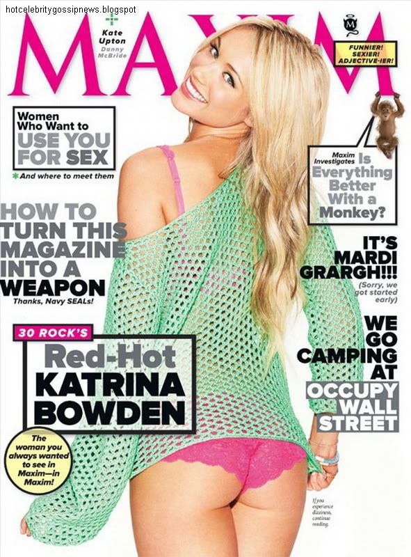 hot celebrity Katrina Bowden Burning Up Maxim Feb 2012