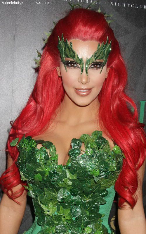 hot celebrity Kim Kardashian's Halloween Party Costume