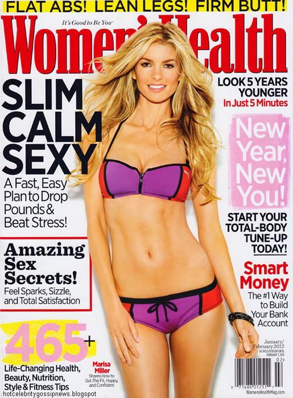 hot celebrity Marisa Miller Hot And Sexy On Women's Health Cover