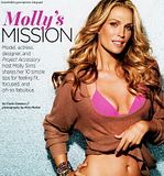 hot celebrity Molly Sims Shows Fabulous Figure In Shape January 2012