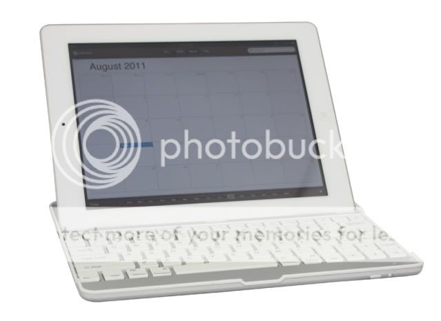 Bluetooth Wireless Aluminum Keyboard Case For iPad 2 NEW White  