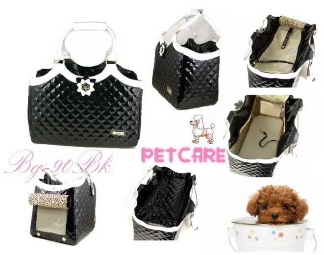Gorgeous Pet Dog Cat Carrier Tote Handbag Diamond Stitch Style